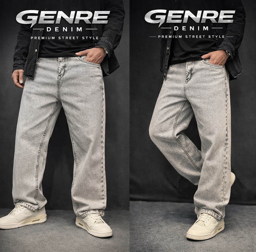 Premium 97% Cotton 3% Spandex Straight Cut Denim PANT Fit Exploring - Image 2