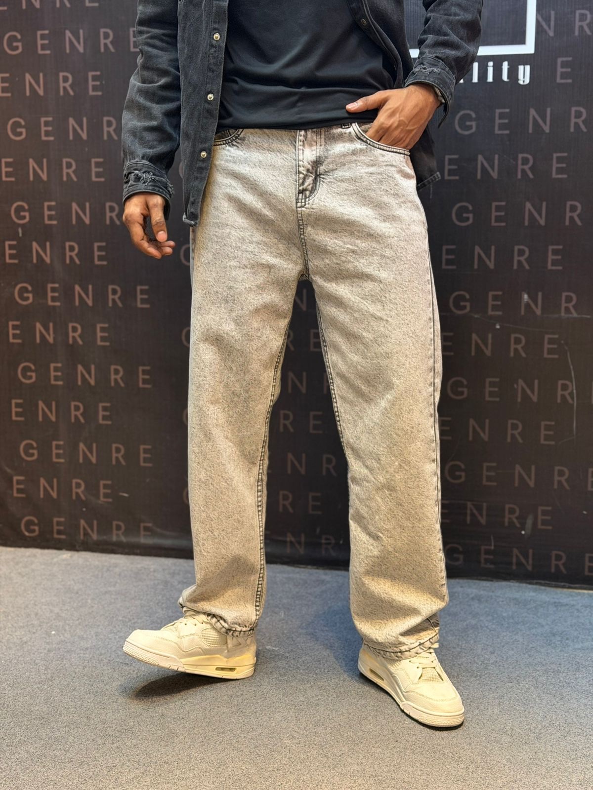 Premium 99% Cotton 1% Spandex Straight Cut Denim PANT Fit Exploring - Image 5