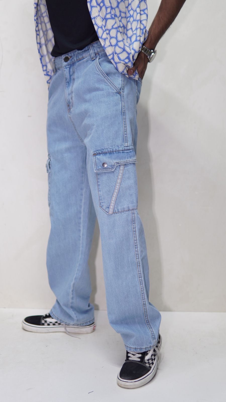 LIMITED Denim Cargo PANT Fit for Comfort - Image 3