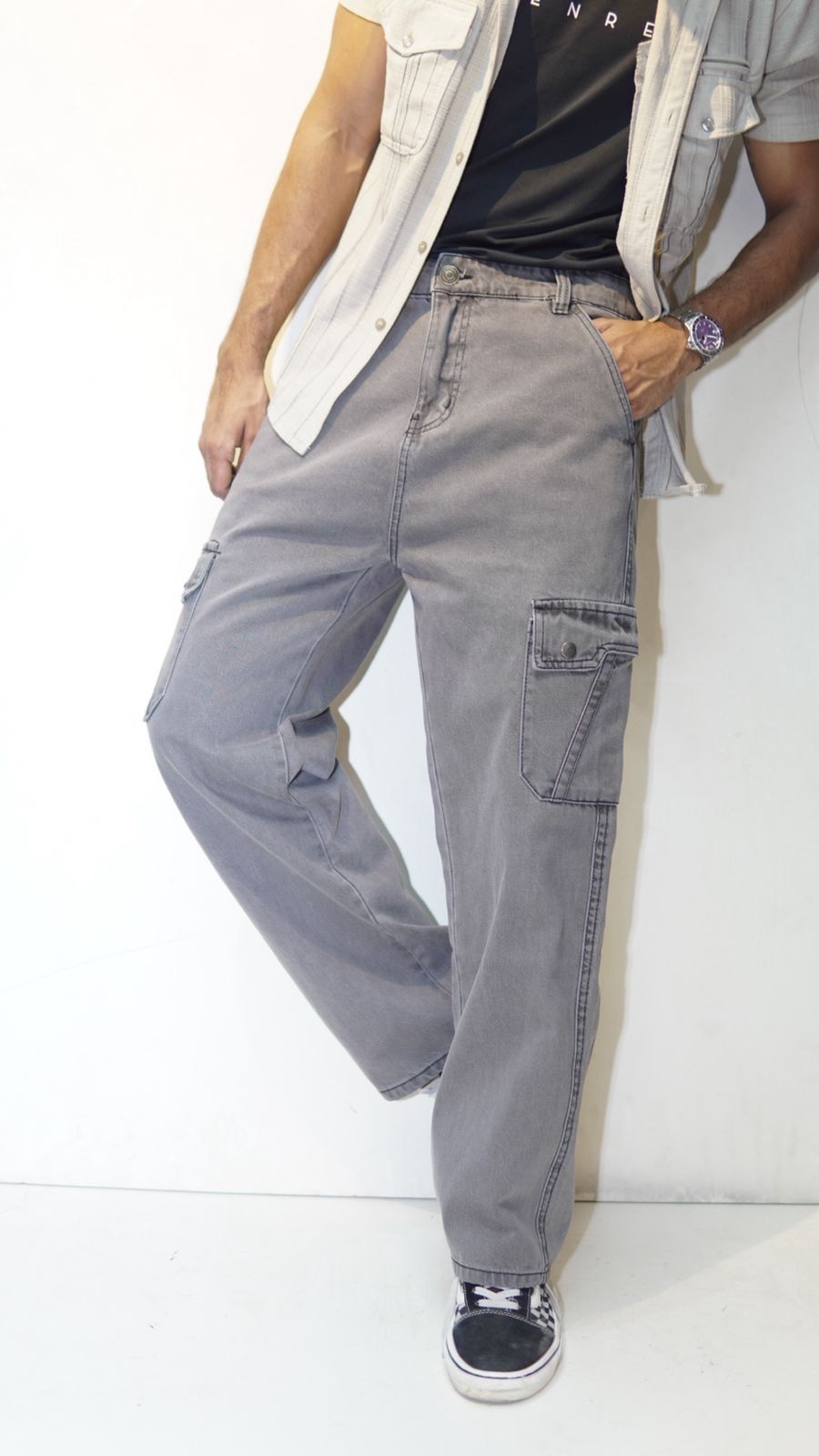 LIMITED Denim Cargo PANT Fit for Comfort - Image 8