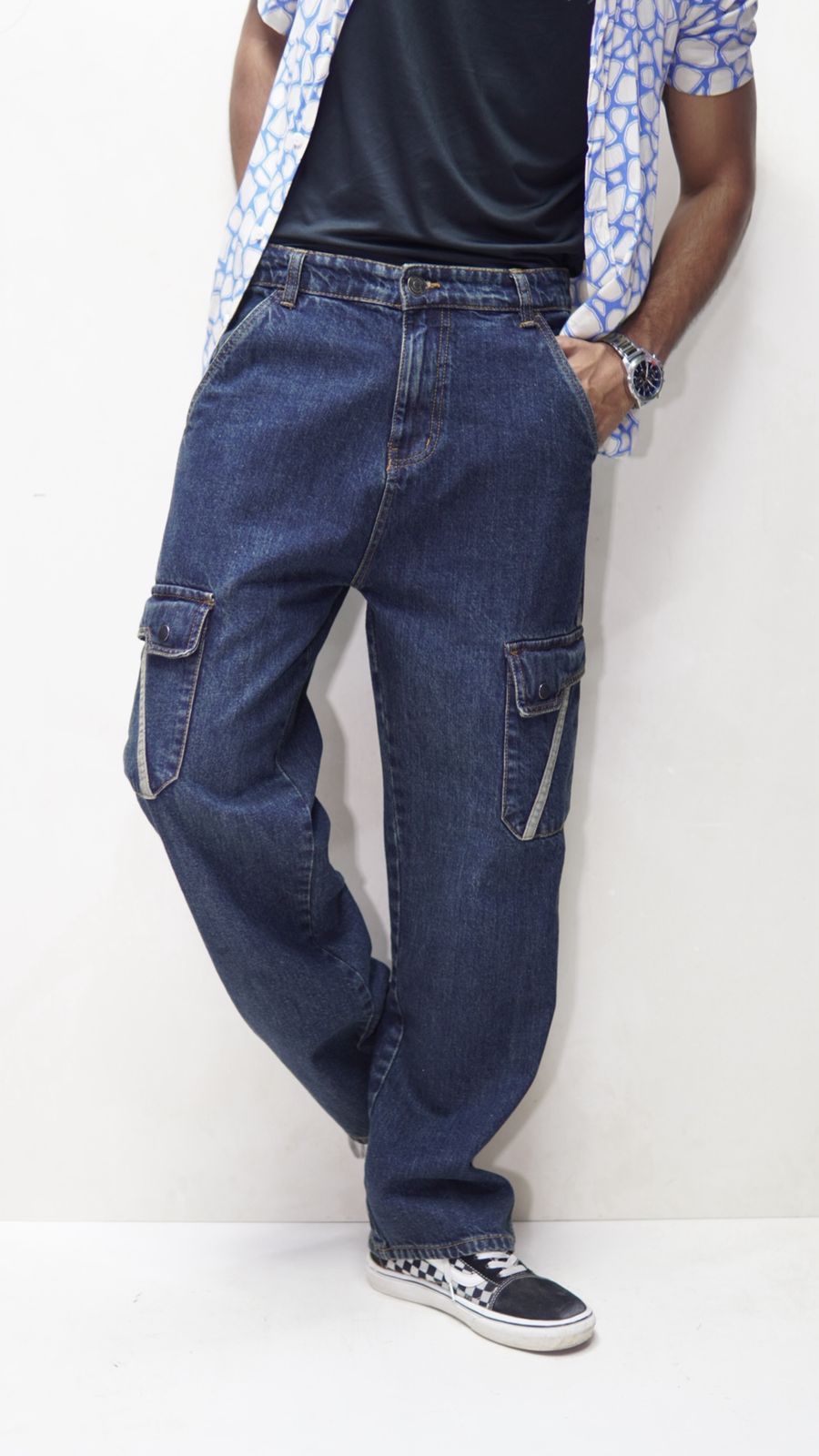 LIMITED Denim Cargo PANT Fit for Comfort - Image 3