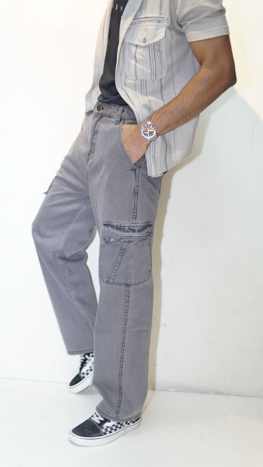 LIMITED Denim Cargo PANT Fit for Comfort - Image 3