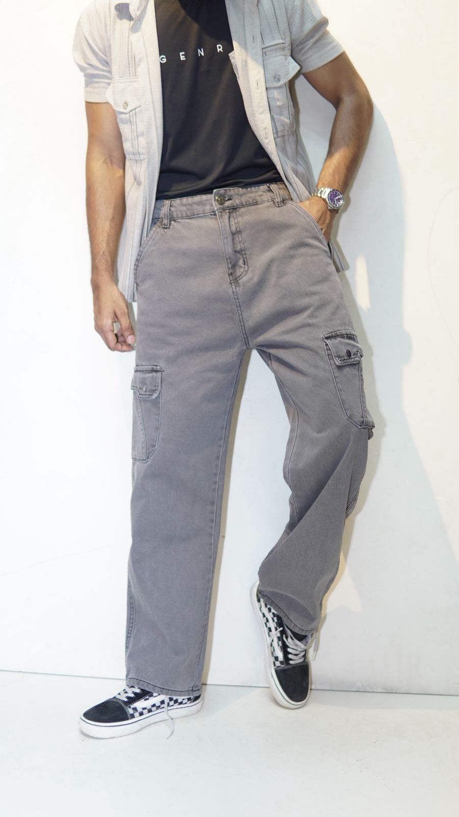 LIMITED Denim Cargo PANT Fit for Comfort - Image 4