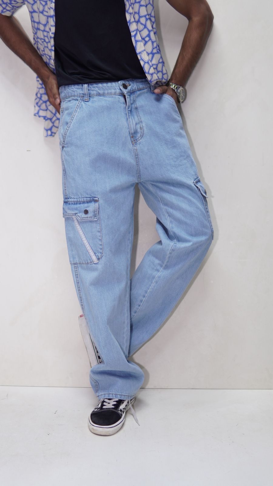 LIMITED Denim Cargo PANT Fit for Comfort - Image 4
