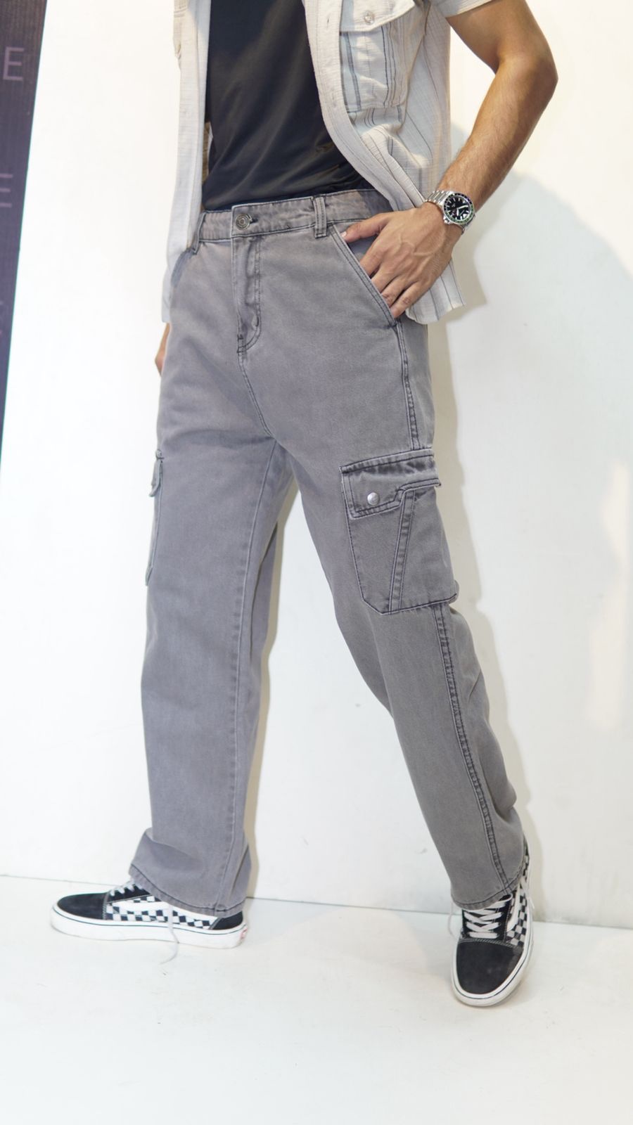 LIMITED Denim Cargo PANT Fit for Comfort - Image 7