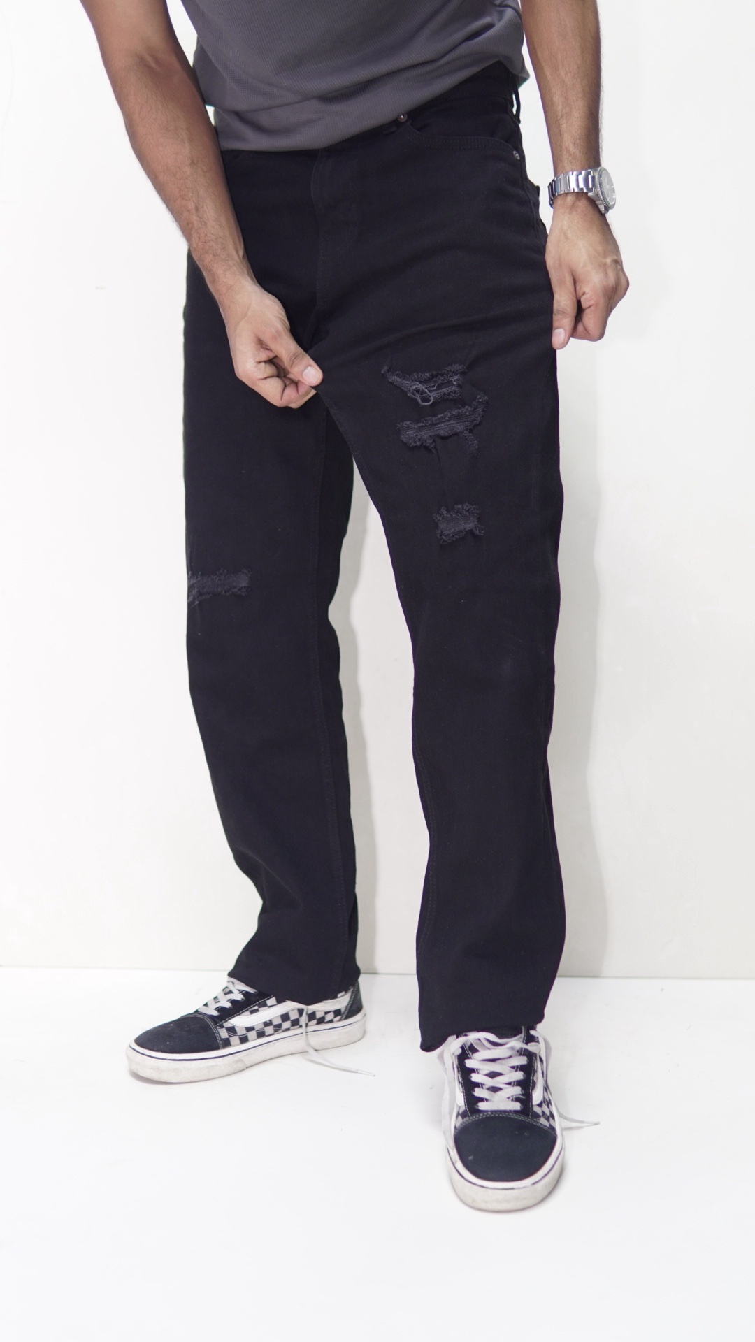 REGULAR FIT Premium 97% Cotton 3% Spandex Stretch Denim PANT - Image 3