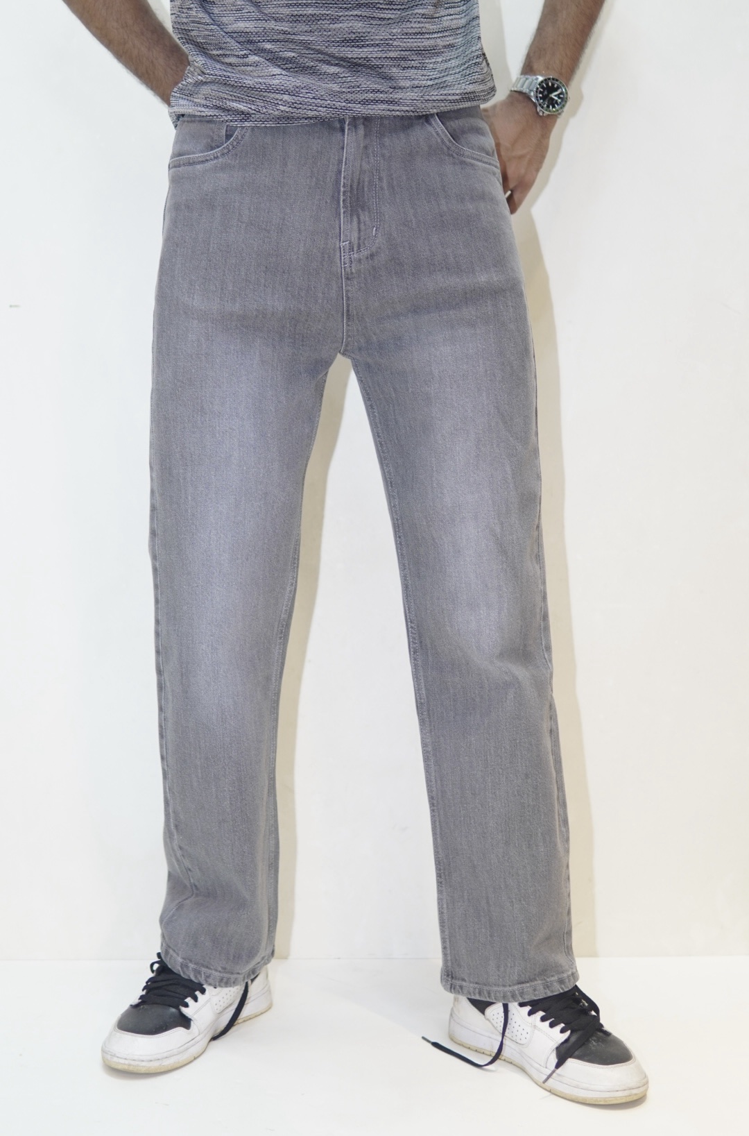 Premium 99% Cotton 1% Spandex Straight Cut Denim PANT Fit Exploring - Image 3