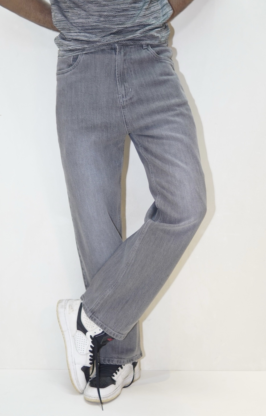 Premium 99% Cotton 1% Spandex Straight Cut Denim PANT Fit Exploring - Image 2