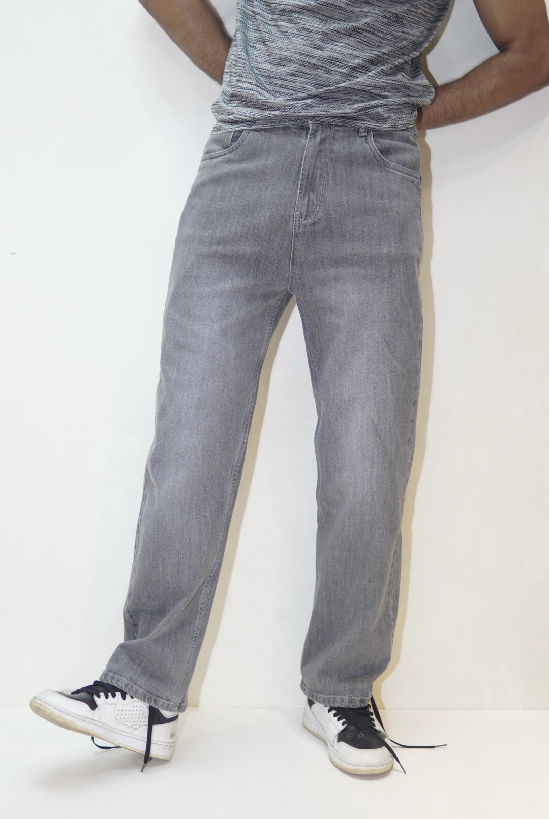 Premium 99% Cotton 1% Spandex Straight Cut Denim PANT Fit Exploring - Image 5