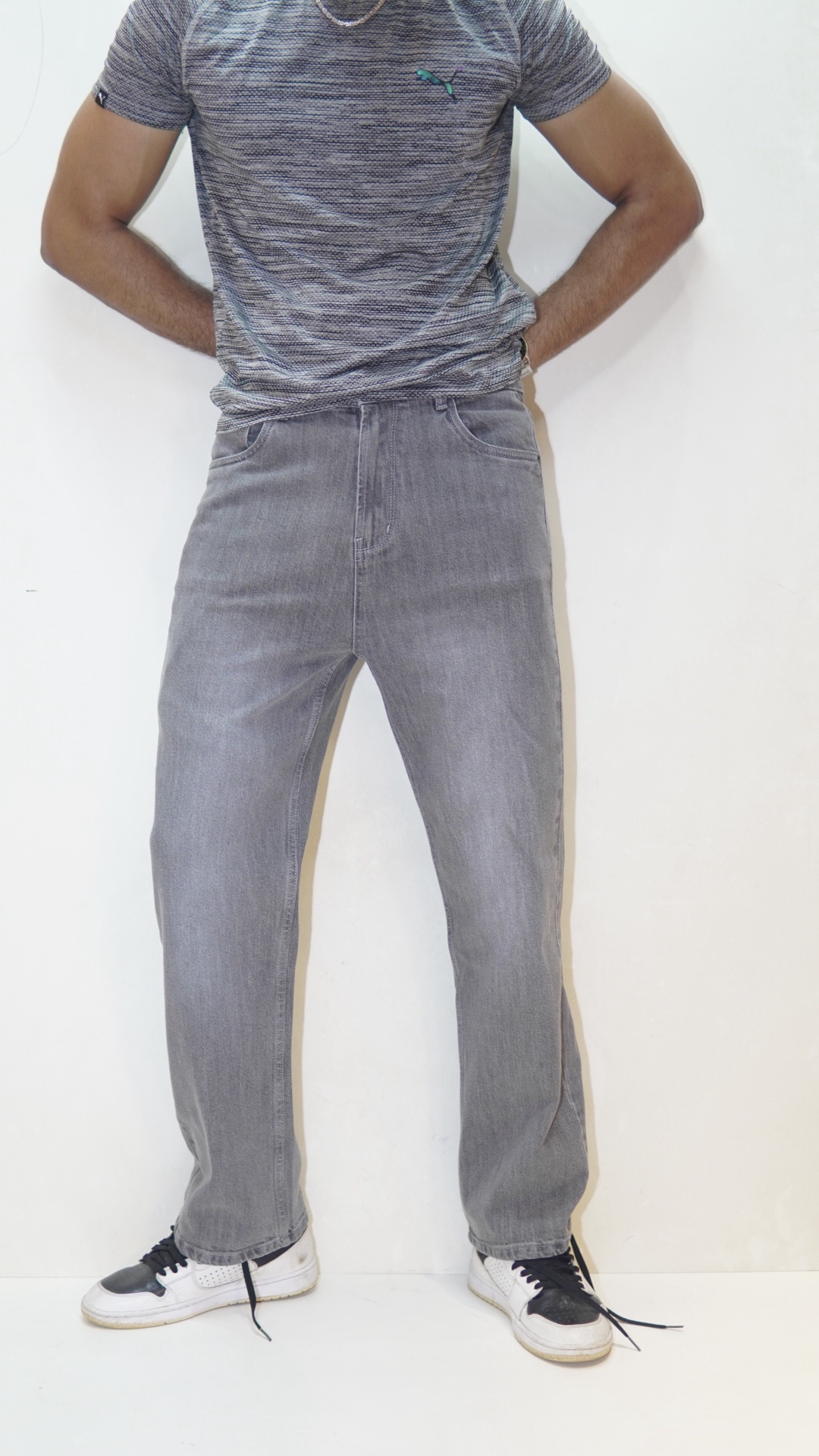 Premium 99% Cotton 1% Spandex Straight Cut Denim PANT Fit Exploring - Image 4