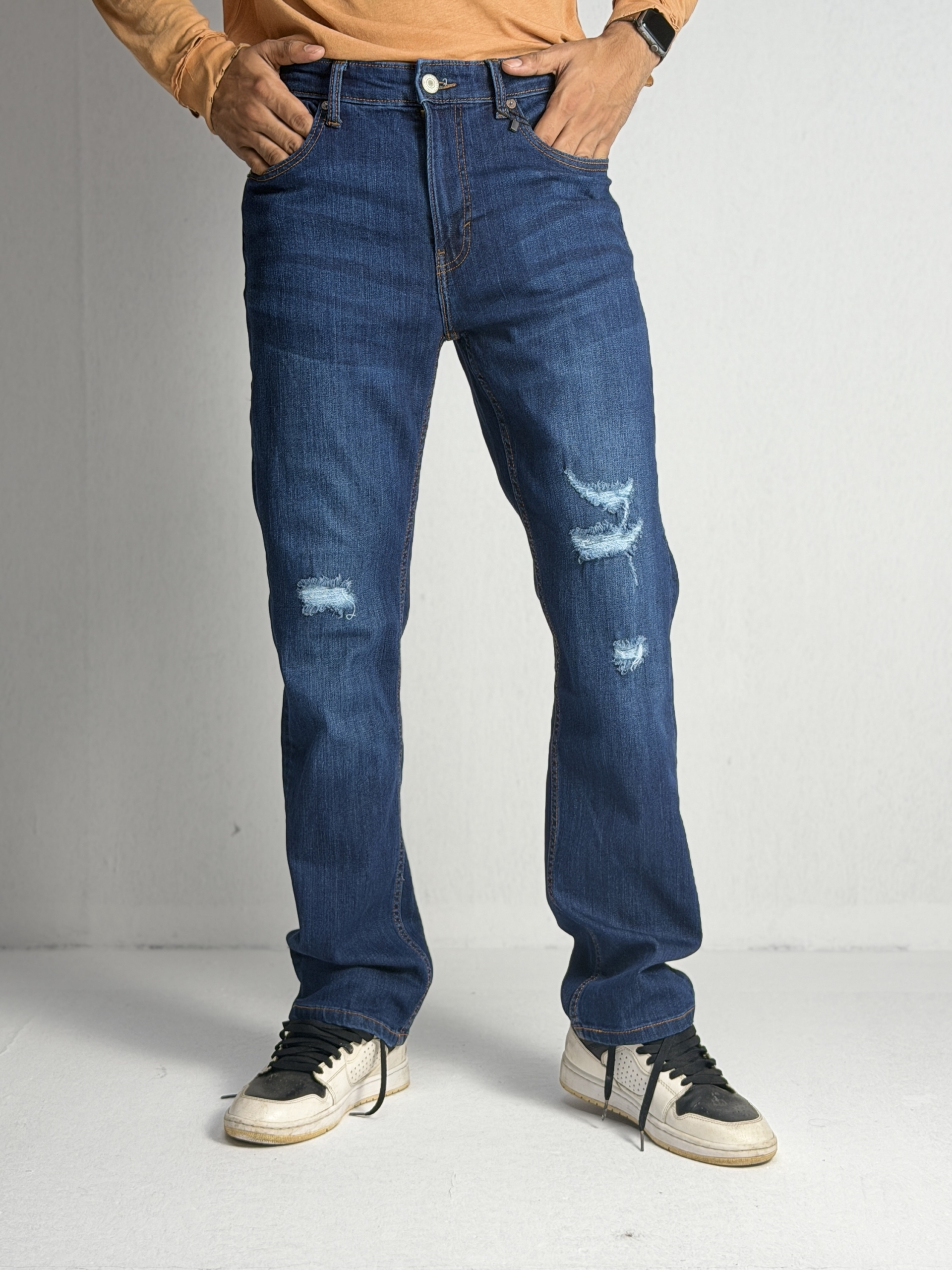 REGULAR FIT Premium 97% Cotton 3% Spandex Stretch Denim PANT