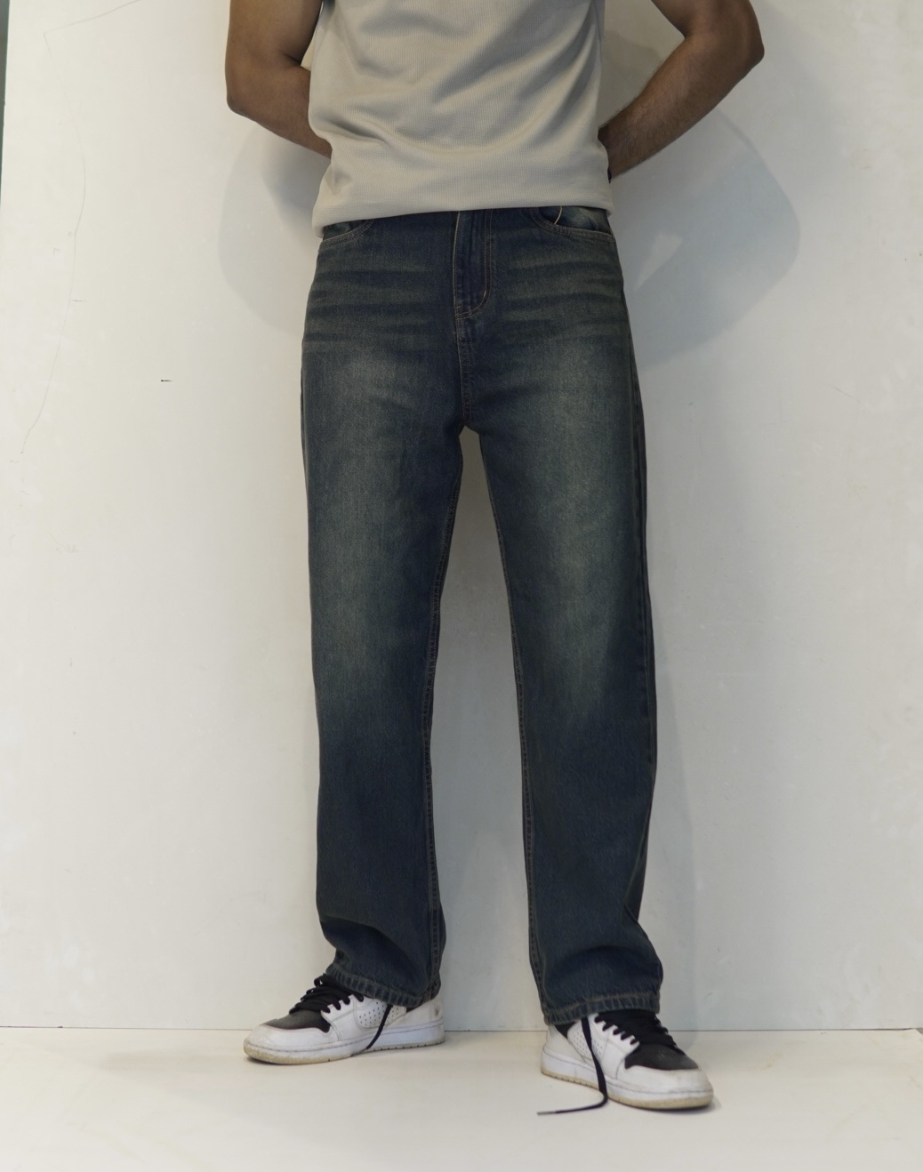 Premium 100% Cotton Straight Cut Denim PANT Fit Exploring - Image 2