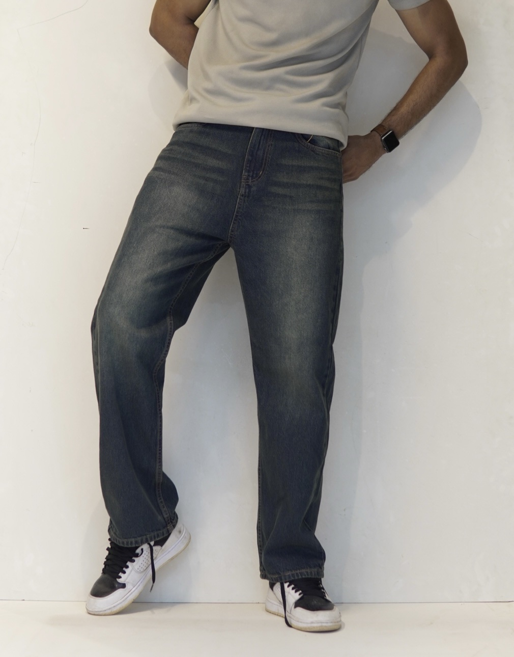 Premium 100% Cotton Straight Cut Denim PANT Fit Exploring - Image 5