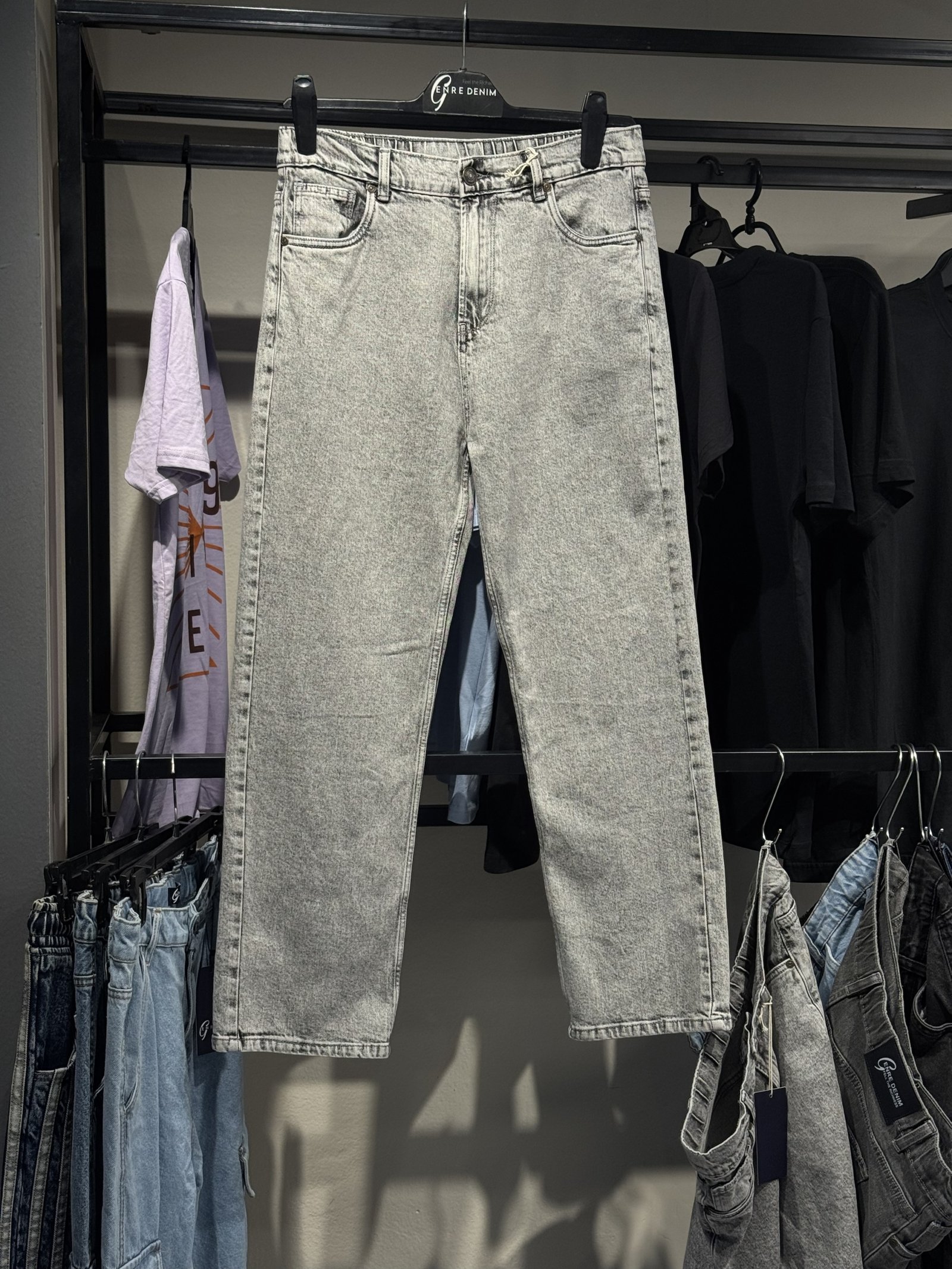 Premium 97% Cotton 3% Spandex Straight Cut Denim PANT Fit Exploring - Image 2