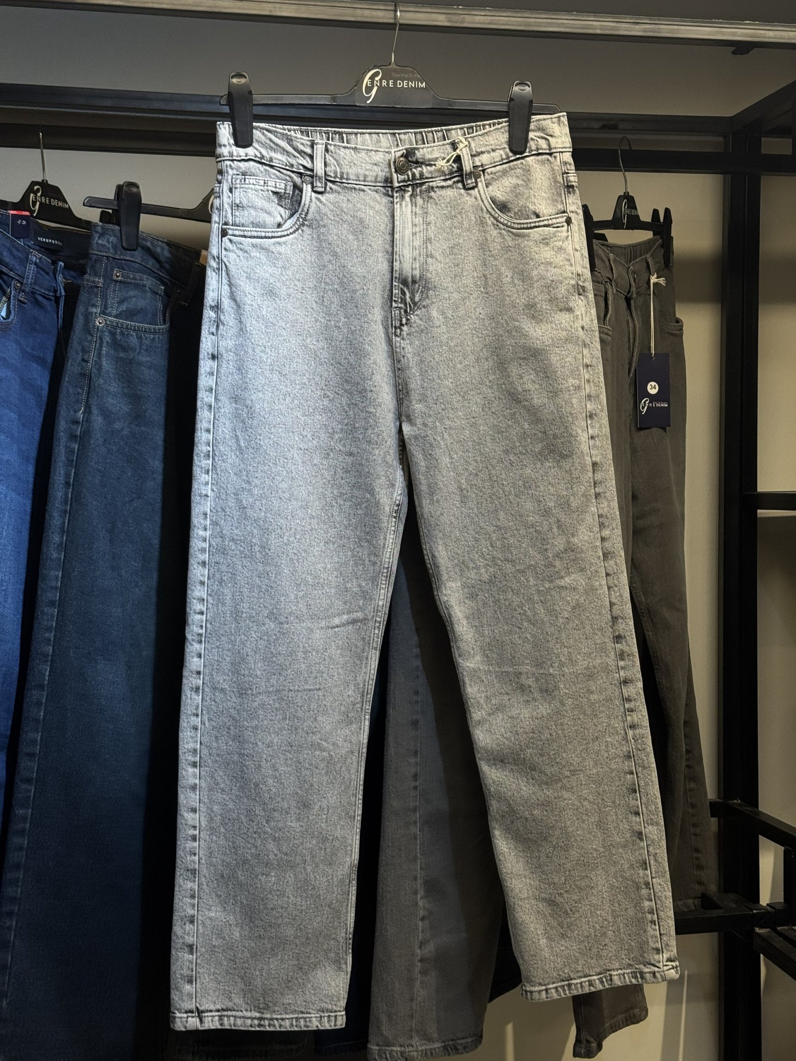 Premium 97% Cotton 3% Spandex Straight Cut Denim PANT Fit Exploring - Image 7